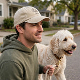 Goldendoodle Line Art Hat, Custom Doodle Name Embroidered Cap
