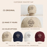 Goldendoodle Line Art Hat, Custom Doodle Name Embroidered Cap