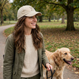 Custom Golden Retriever Embroidered Hat, Personalized Pet Name Line Art Baseball Cap, Washed Cotton