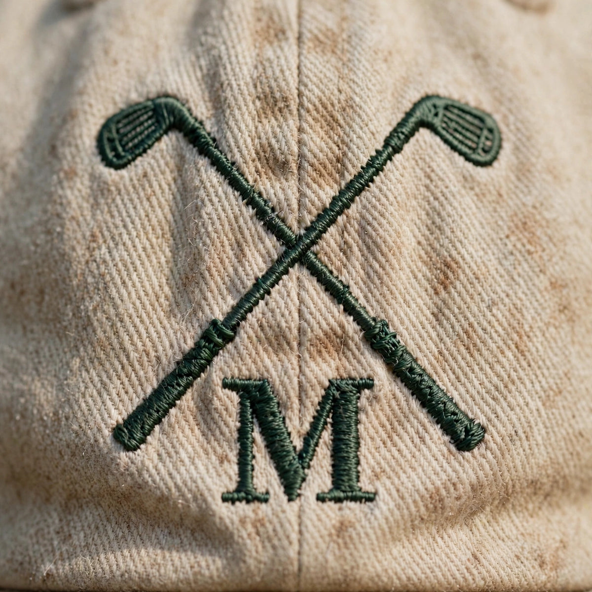 Custom Embroidered Golf Hat – Personalized Initial Golf Club Baseball Cap, Washed Cotton Gift for Golfers