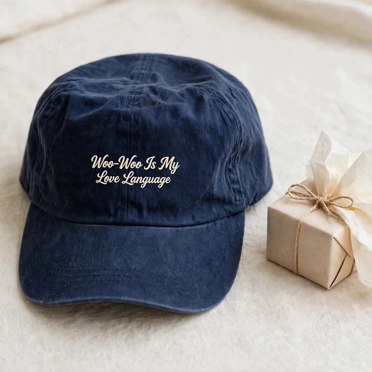 Funny Gift for Alaskan Malamute Owners, Woo Woo Is My Love Language Embroidered Cap