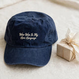 Funny Gift for Alaskan Malamute Owners, Woo Woo Is My Love Language Embroidered Cap