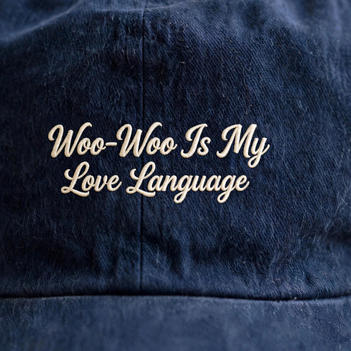 Funny Gift for Alaskan Malamute Owners, Woo Woo Is My Love Language Embroidered Cap