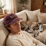 Funny Gift for American Staghound Owners, Born to Run, Built to Nap Embroidered Cap