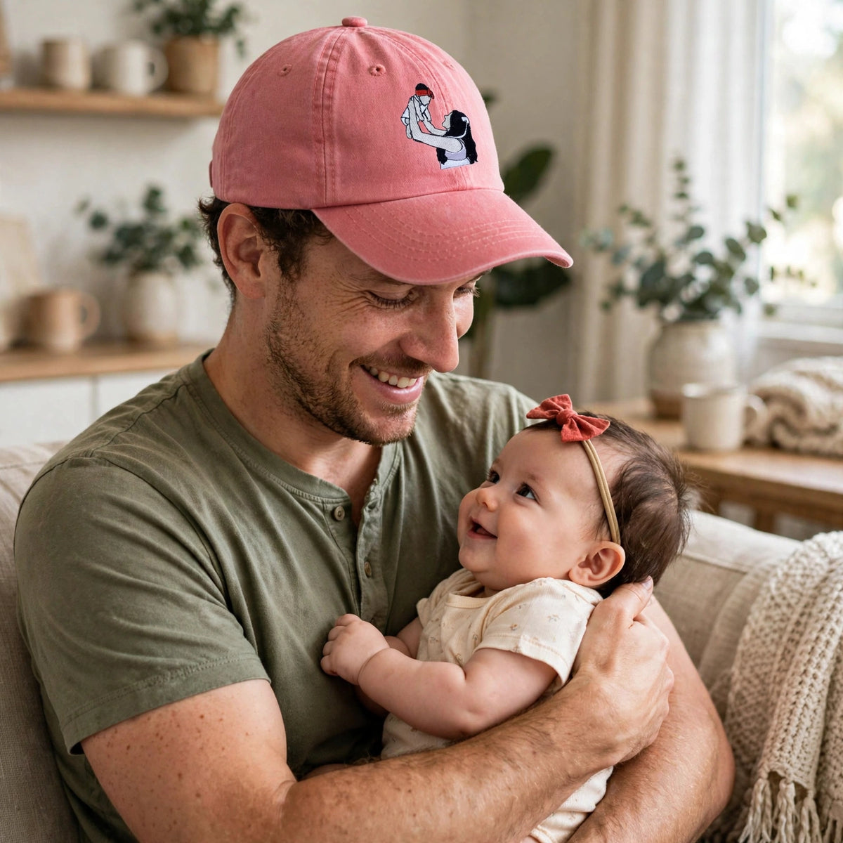 Personalized Mom Hat with Custom Embroidered Photo - Unique Mom Gift Idea