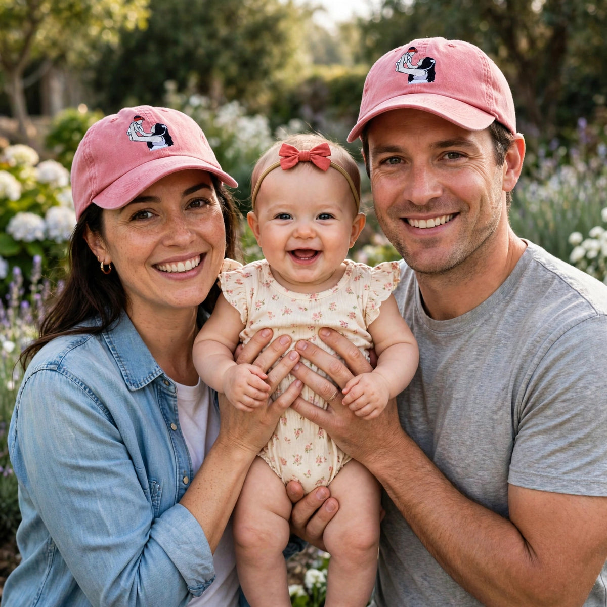 Personalized Mom Hat with Custom Embroidered Photo - Unique Mom Gift Idea