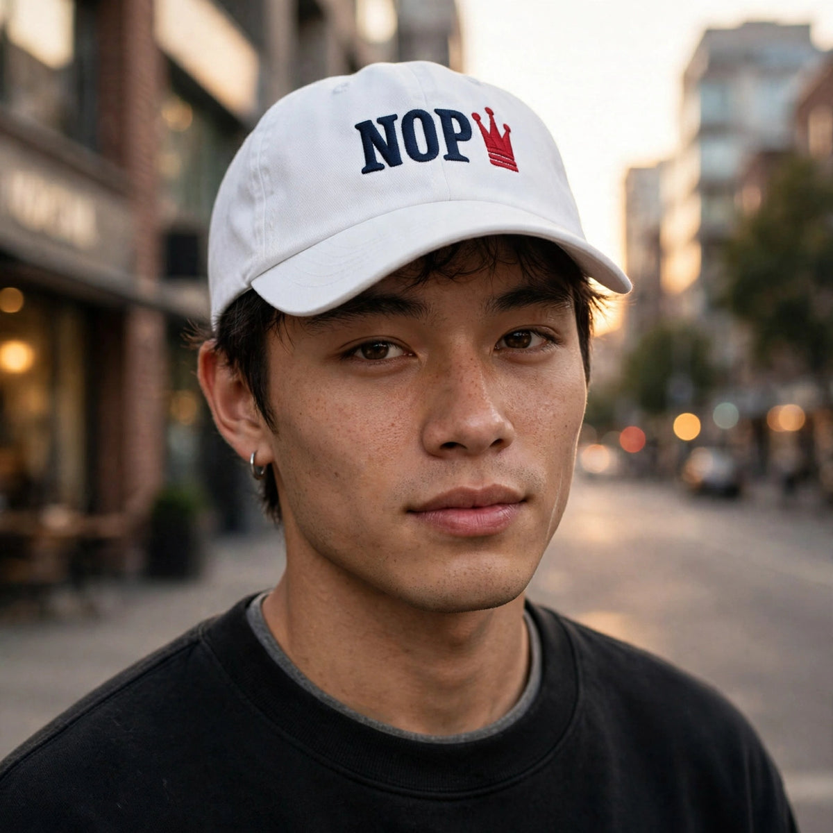 Nope No Kings Democrats Embroidered Baseball Cap Cotton Adjustable Dad Hat, Nope Hat, Embroidered Hat