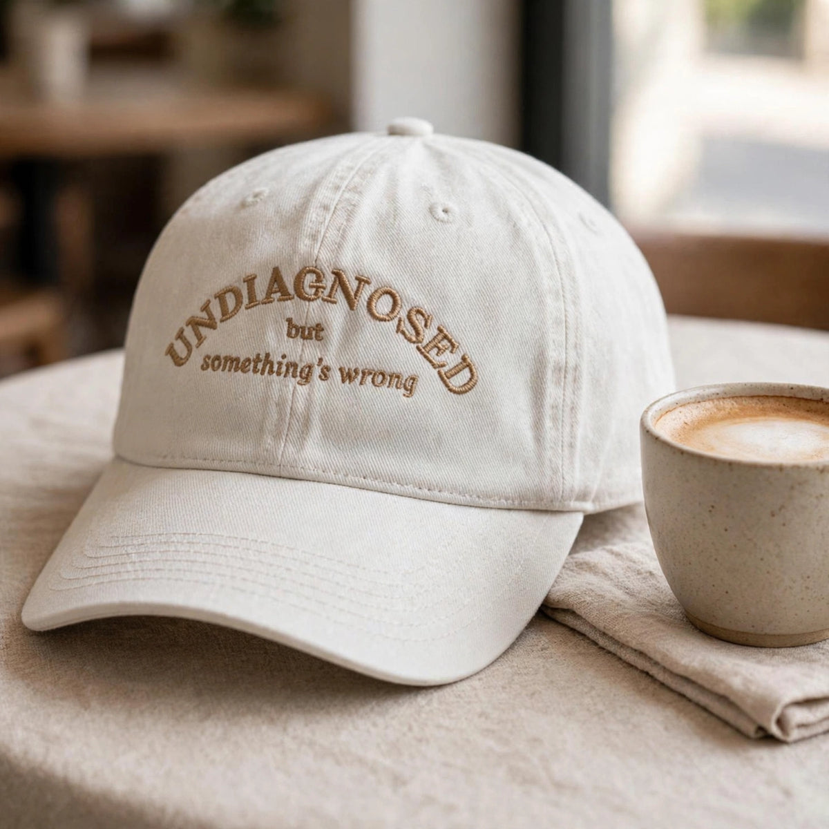 Funny Undiagnosed Embroidered Hat, Chronic Illness Cap, Sarcastic Embroidery Dad Hat, Spoonie Humor Gift
