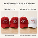 Lake Ontario Anchor Embroidered Hat, Vintage Canadian Great Lakes Baseball Cap, Nautical Gift