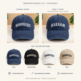 Custom Gothic Name Embroidered Hat, Personalized Old English Font Cap, Custom Text Apparel Top, Gothic Lettering Accessory, Personalized Hat